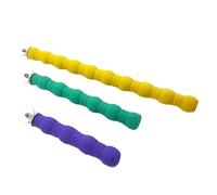 BESPORTBLE 3 Piezas Percha De Loro Puesto De Juego para Pájaros Juguetes para Pájaros Pequeños Comida De Pajaro Jaula De Hurón Hueso De Sepia Cacatúa Perca Jaula De Loros El Pájaro Bambú