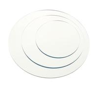 BESPORTBLE 3 Piezas Placas Redondas de Espejo Acrílico Reflectante para Fotografía Tablero Decorativo para Exhibición de Joyas y Cosméticos Espejos para Decoración de Paredes y Recibidores