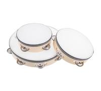 BESPORTBLE 3 Piezas Tambor de Mano de Madera para Instrumento Musical Infantil para Educación Musical y Danza la Coordinación Ritmo