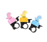 BESPORTBLE 3 Piezas Timbre Bicicleta Infantil con Diseño de Dinosaurio Caricatura Sonido Fuerte y Campana para Scooters Bicicletas de Equilibrio y Accesorios