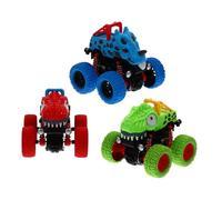 BESPORTBLE 3 Piezas Vehículos Todoterreno de Juguete sin Batería Coches Educativos para Modelos Resistentes para Estimular Creatividad y Orientación Espacial