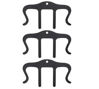 BESPORTBLE 3 pinzas para partituras de piano para estudiantes y músicos - Sujetapáginas metálico, pinza para partituras, sujetapapeles, para teclado, libros de cocina, color negro