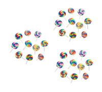 BESPORTBLE 3 series Broche De Piruleta Para Broches Piruletas Bolso De Mujer Mini Blow Pops Arcoíris Pequeños Charms Niñas Chupetes De Bolso Personalizado 10 piezas*3