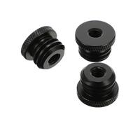 BESPORTBLE 3 Tornillos Adaptadores para Trípode de Micrófono Conversión de Rosca 1/4 Hembra a 5/8 Macho Material Metálico Resistente Compatible Soportes Profesionales Uso Estudio y