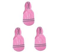 BESPORTBLE 3 Uds Abrigo De Lluvia para Mascotas Chaqueta De Lluvia para Perros Impermeable para Perros Abrigo De Lluvia para Perros Sudadera con para Lluvia Impermeable para