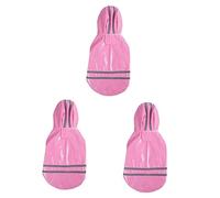 BESPORTBLE 3 Uds Abrigo De Lluvia para Perros Abrigo De Lluvia para Mascotas Impermeable para Perros Impermeable para Lluvia Chaqueta De Lluvia para Mascotas Sudadera con para Lluvia