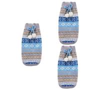 BESPORTBLE 3 Uds Suéter De Navidad Sin Mangas Sudaderas con para Perros Ropa De Suéter Cálido Suministros para Mascotas Ropa para Perros