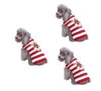 BESPORTBLE 3 Uds Suéter Navideño para Mascotas Ropa para Cachorros Ropa De para Perros Suéter para Mascotas Ropa Festiva para Mascotas Abrigo para Perros