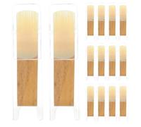 BESPORTBLE 30 cañas para saxofón soprano, dureza 2.5 - Cañas tradicionales en Si bemol - Ideales para músicos de jazz, clásicos y principiantes - Accesorios para instrumentos