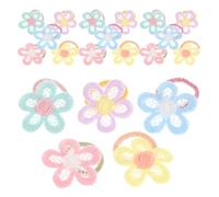 BESPORTBLE 30 Piezas Coletero Pelo Gomas Elásticas Pelo Flores sin Costuras Elástica para Uso Diario y Niñas Pequeños