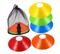 BESPORTBLE 30 Piezas Conos de Entrenamiento de Fútbol Kit Bolsa de Transporte Conos Disc para Ejercicios de Agilidad Material Resistente para Entrenamientos de Fútbol y Baloncesto Interiores