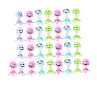 BESPORTBLE 30 Piezas Juguetes de Muelles para Muñecos Decorativos para Escritorio Juguetes Educativos y Accesorios de Habitación Infantil Diseño de Caricaturas Colores Aleatorios