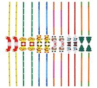 BESPORTBLE 30 Piezas Lápices de Madera de Navidad para de Fiesta Escolar Papelería Creativa con Navideña Perfectos para Alumnos y Detalles de Cumpleaños