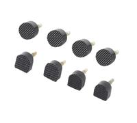 BESPORTBLE 30 Tacón reparar alto nupcial zapatos de baile Bailar tapas de repuesto para las puntas de los talones consejos de tacones zapata de grifo de repuesto Negro