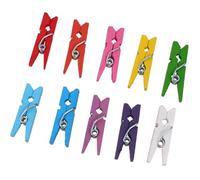 BESPORTBLE 300 Pinzas de Madera de Colores Pequeños para Manualidades Clips para Fotos, Plástico Resistente y Tamaño Compacto Adecuado para Proyectos Creativos y Decoración