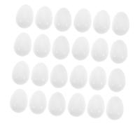 BESPORTBLE 30piezas Huevos Falsos De Plástico Sólido para Loro Artificiales para Entrenamiento y Manejo De Reproducción Imitaciones Realistas para Incubación y Cuidado De Aves