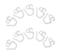 BESPORTBLE 36 Ganchos para Cortinas Pliegues de Plástico Resistentes Diseño Anti-Deslizante Tamaño Pequeño Paquete de 36 Unidades para Sala Dormitorio y Habitación Infantil