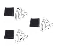 BESPORTBLE 3piezas Barrera De Seguridad para De Aislamiento para Asiento Trasero y Resistente Compatible Coches Suvs y Camiones Negro