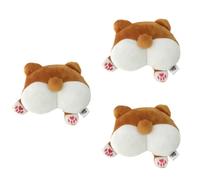 BESPORTBLE 3piezas Cojín De Corgi De Peluche con Sonido para Perros Juguete Interactivo para Mascotas Aumenta La Diversión Vínculo con Tu Perro