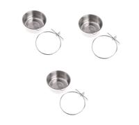 BESPORTBLE 3piezas Comedero Colgante Interactivo De Forrajeo para Aves Caja De Alimentación De Inoxidable para Periquitos y Juguete Educativo para El Aburrimiento