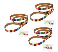 BESPORTBLE 3piezas Correa De Perro Acolchada y Resistente Cuerda De Entrenamiento para Mascotas Pequeñas Diseño Colorido Asa De Sujeción para Paseos Diarios y Adiestramiento