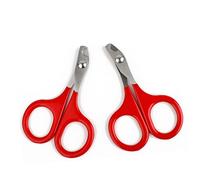 BESPORTBLE 3piezas Cortauñas para Inoxidable Tijeras De Cuidado De Uñas para y Gatos De Diseño Curvado y Seguro Herramienta De Aseo para Salón Rojo
