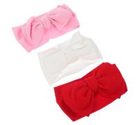 BESPORTBLE 3piezas Diadema Lazo para Niña Pequeña Diademas de Decoración Cabello para Recién Nacidas y Bebés