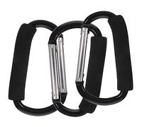 BESPORTBLE 3piezas Gancho Para Cochecito De Ganchos Resistentes Mosquetones Grandes Accesorios Para Cochecitos Perchas Prácticas Supermercado o Tienda