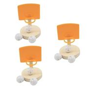 BESPORTBLE 3piezas Juguete De Baloncesto para Loros Juguete Interactivo De Actividad y Ejercicio Enriquecimiento para Aves Fácil De Instalar y Usar Desarrollo De Inteligencia para Mascotas