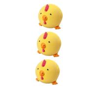 BESPORTBLE 3piezas Juguete De Masticar para De Latex Diseño De Pollo Juguete Interactivo para Cachorros y Resistente y