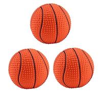 BESPORTBLE 3piezas Juguete Interactivo para Perros Forma De Baloncesto Juguete Sonoro De Masticar para Mascotas para Cachorros y Perros Pequeños Fomenta Hábitos Saludables De Masticación y