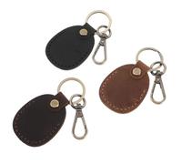 BESPORTBLE 3piezas Portatarjetas Vintage De Piel PU con Llavero De Fundas para Tarjetas De Acceso NFC Diseño Elegante y Resistente para Oficinas Escuelas y Comunidades