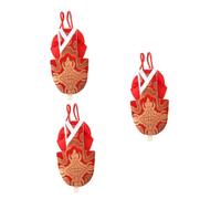 BESPORTBLE 3piezas Ropa para Periquitos y Cacatúas Traje De Vuelo Pañal para Aves Talla XL Color Rojo para Mascotas