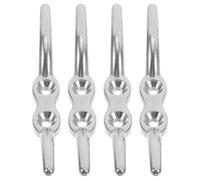 BESPORTBLE 4 Abrazaderas de Acero Inoxidable para Cordón de Ventana de 4 Pulgadas, sin Tornillos, Juego de 4 Piezas para Gestión Segura de Persianas, Enrollador de Cuerda para Cortinas