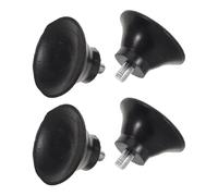 BESPORTBLE 4 Almohadillas Antideslizantes con Tornillos Niveladores M8 para Patas de Bicicleta Estática, Soporte Ajustable 50x25 Mm, Repuesto Compatible para Bicicletas de Fitness y