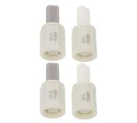 BESPORTBLE 4 Amortiguadores de Cierre Suave para Tapa de Inodoro Bisagras de Amortiguación Blancas Kit de Repuesto 2 Piezas Sentido Horario y 2 Antihorario para Asiento Abatible