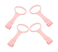 BESPORTBLE 4 Anillos de Tracción para Bebés y Anillos de Dominadas de PP para Niños, Portátiles, Ligeros, Mejoran la Flexibilidad y Reconocimiento de Colores para Viajar