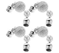 BESPORTBLE 4 broches magnéticos para joyería DIY - Hebilla para collar o chal - Cierre magnético para prendas, pañuelos y accesorios para hijab