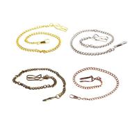 BESPORTBLE 4 Cadenas de Metal para Reloj de Bolsillo de 39 Cm, Prácticas y Modernas para Jeans y Cinturones