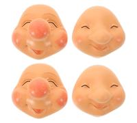 BESPORTBLE 4 Caras de : Expresión Facial de de Resina, Suministros para Manualidades de Pascua, Accesorios para Hacer Muñecas, Adornos Navideños para Regalos de San Valentín.