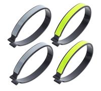 BESPORTBLE 4 Clips Reflectantes para Pantalones De Ciclismo Correas Reflectantes para Correr De Noche Clip para Pantalones De Ciclismo Correa para Piernas De Pantalones De Bicicleta