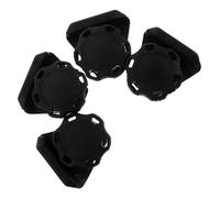 BESPORTBLE 4 Juegos Clips de Visera para Casco de Fútbol Tornillos Sujetadores de Plástico Negro Accesorios para Casco de Fútbol Instalación y Duradera