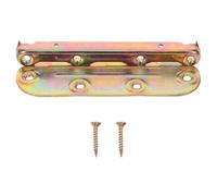 BESPORTBLE 4 Juegos de Soportes de Hierro Dorado para Cabeceros y Marcos de Cama de Madera con Tornillos de Montaje, Instalación Fácil y Fijación Segura, Accesorios para Camas