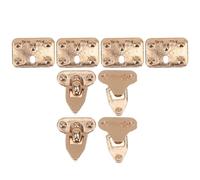 BESPORTBLE 4 Juegos Mini Clasps de Metal para Maletas Miniatura Accesorios de Diseño Diy para Muñecas Joyeros y Cerraduras para Caja de Juguetes para Manualidades