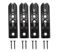 BESPORTBLE 4 juegos Puentes de Sillín de Metal para Guitarra Eléctrica Accesorios Resistentes para Anclar y Ajustar Cuerdas Incluye Tornillos Color Negro