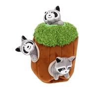 BESPORTBLE 4 Juguetes De Peluche Sonido De Agujero De Árbol para Perros Juguete Interactivo para Perros Que Se Esconden y Chirrían