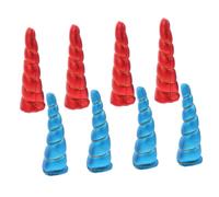 BESPORTBLE 4 Pares Unicorn Horn Headband Accessories Handmade Spiral Horns For Diy Crafts Hair Clips y Proyectos de Disfraces