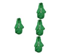 BESPORTBLE 4 Piezas Abrigo cálido para Perros decoración de Ranas Chaleco de Invierno borroso para Mascotas Ropa Perro pequeño Vestidos Ropa de Cachorro Ropa de Invierno para Perros Lindo