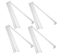 BESPORTBLE 4 Piezas American Mahjong Tile Rack and Pusher Transparent Plastic Holder For Competitive and Casual Play Visibility