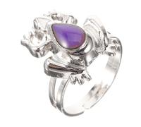 BESPORTBLE 4 Piezas anillo termocrómico anillos ajustables llave inquietos dedo anillo de humor para hombres anillo emoción unisex anillo de estado de ánimo unisex aleación